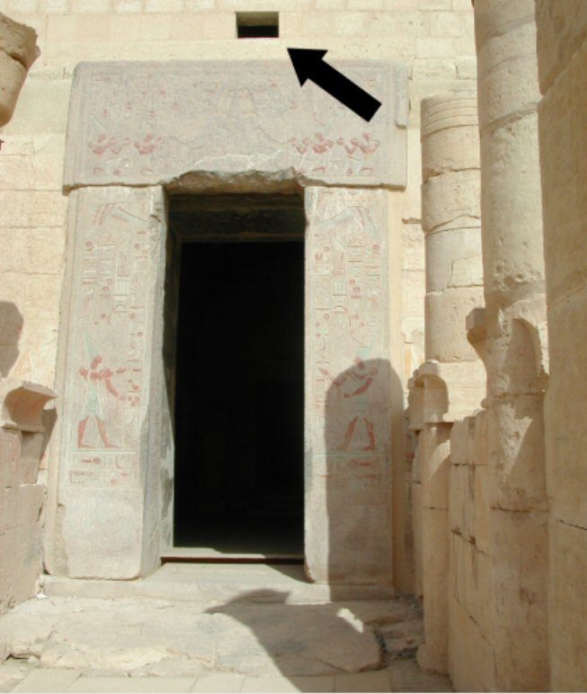 ingresso del santuario di amon nel tempio di hatshepsut