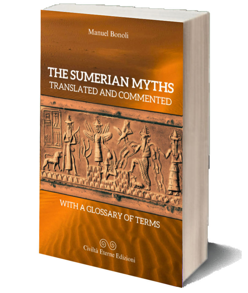 Book with translated and commented Sumerian texts