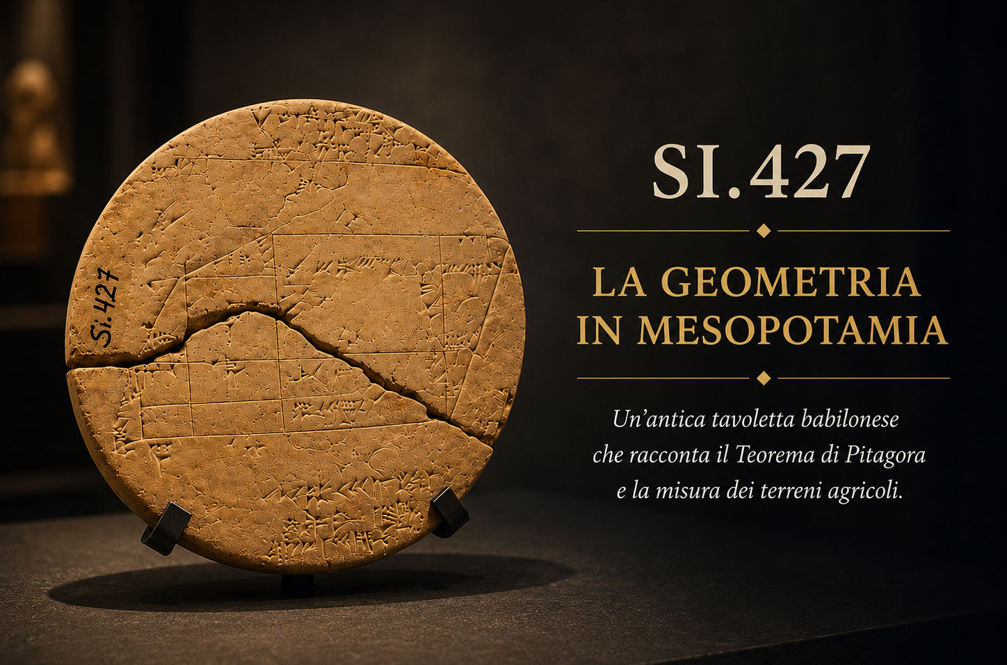 Si.427: la tavoletta mesopotamica che anticipò il teorema di Pitagora